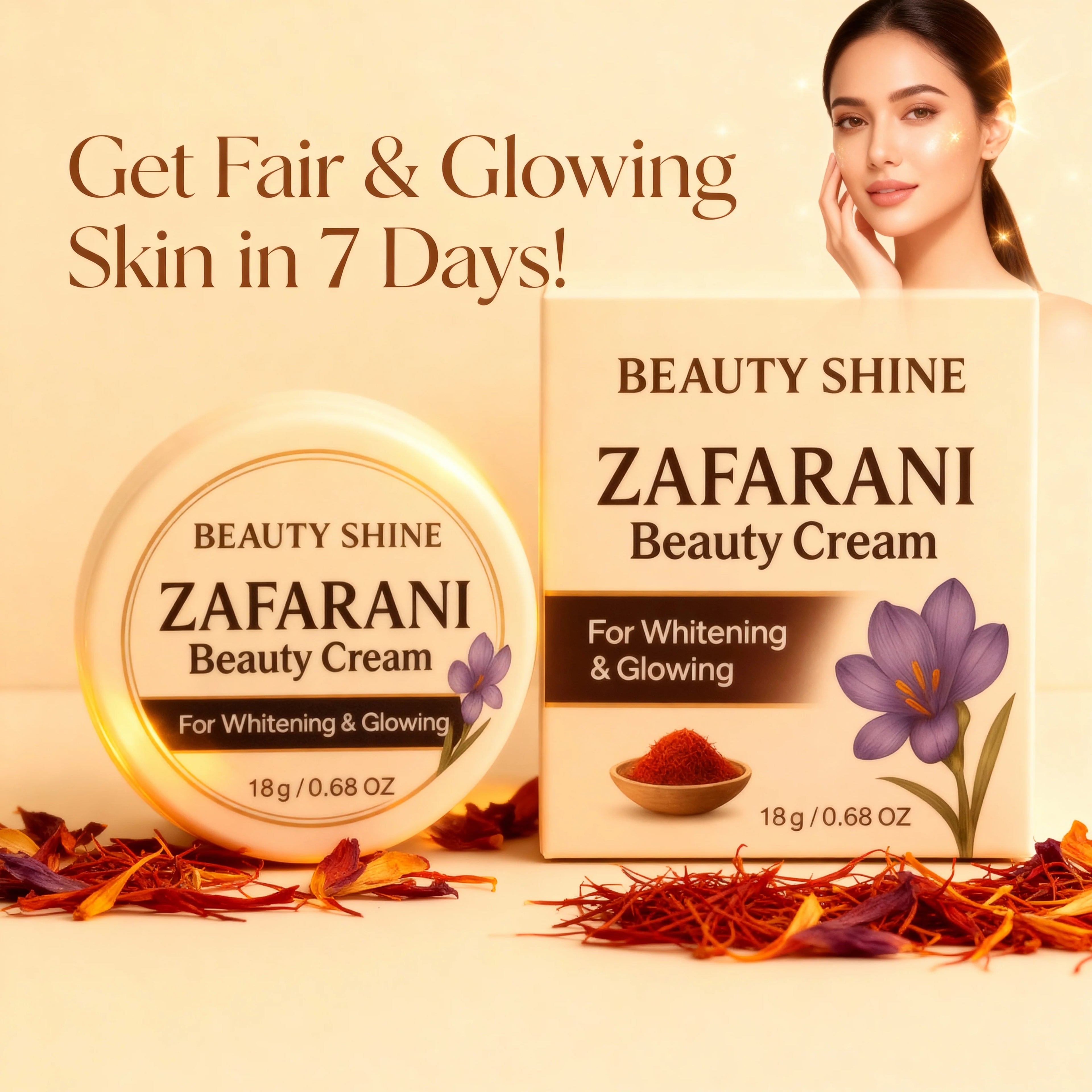 Zafrani Beauty Cream For Whitening & Glow / 250g jar